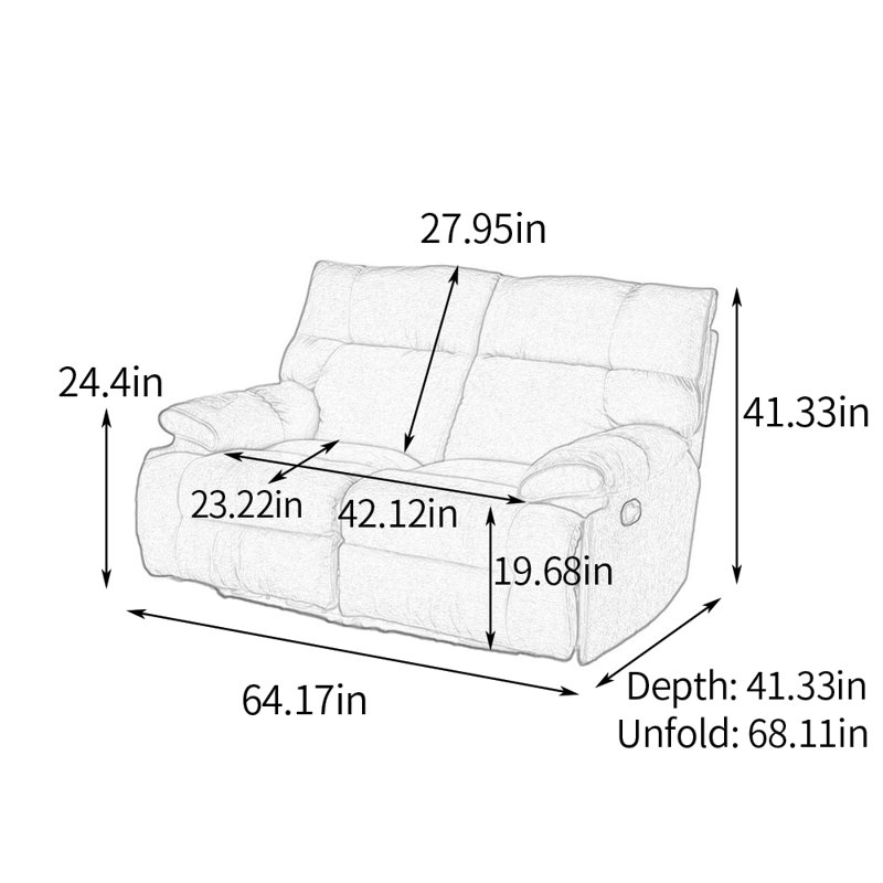 Fauteuil inclinable moderne, simple et ergonomique, Brun