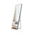 Hollywood Style Full Length LED Mirror – Tempered Glass, Exposed Bulb Front Light, 3 Color Modes, Includes Stand-1624055500