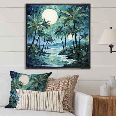 " Green Minimalims Palm Trees IV "