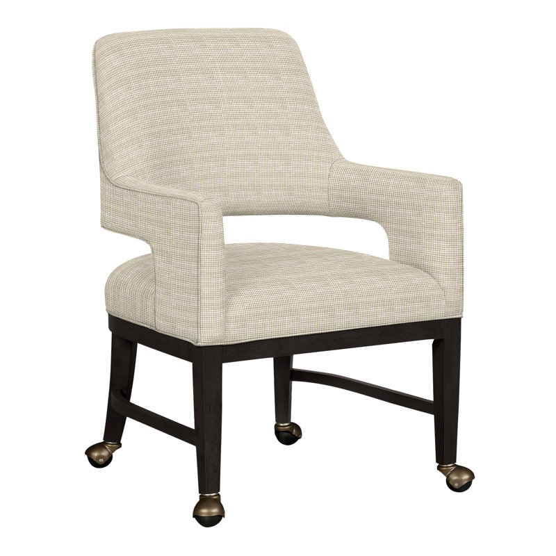 Chaise avec accoudoirs Josie Grande, Perigold Rest Meadow, Gris anthracite