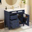 Meuble-lavabo de salle de bain bleu 36 po avec lavabo 36 po, 2 tiroirs et système efficace, rangement chic et élégant, attrait élégant-106997293