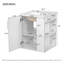 Meuble-lavabo moderne peu encombrant avec lavabo, fabrication en bois massif en MDF, idéal pour les salles de bain compactes