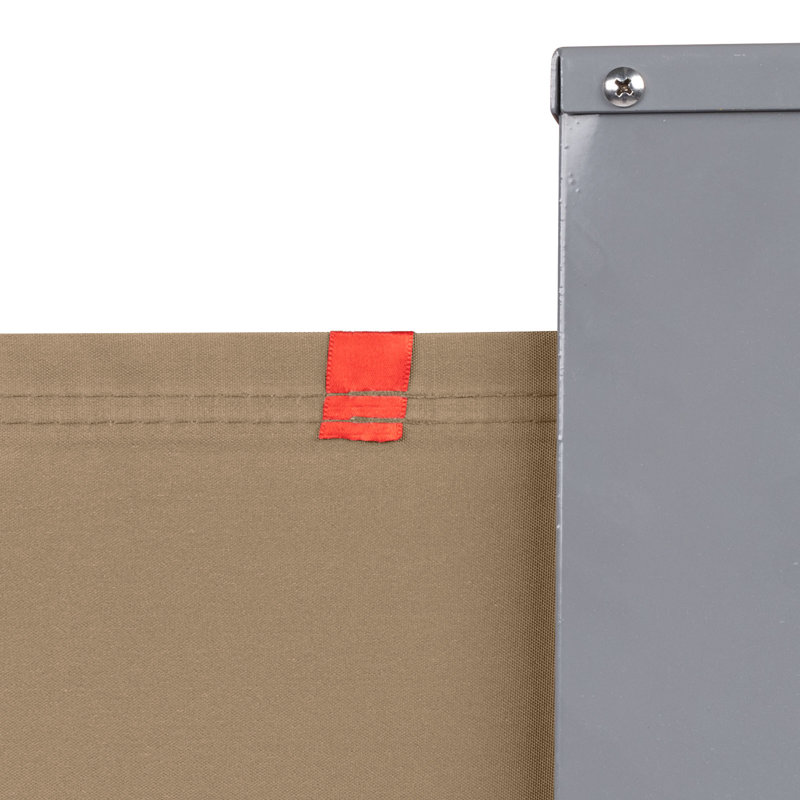 Paravent rétractable en composite, Café, H 71 po x l 118,5 po x P 3,94 po