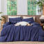 Ensemble de housse de couette à rayures 100% coton lavé MooMee-105229476-111720999