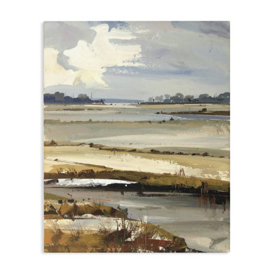 Earthy Distant Horizon Canvas, design by Alonza Saunders
