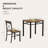 Dining Table and 2 Chairs Set