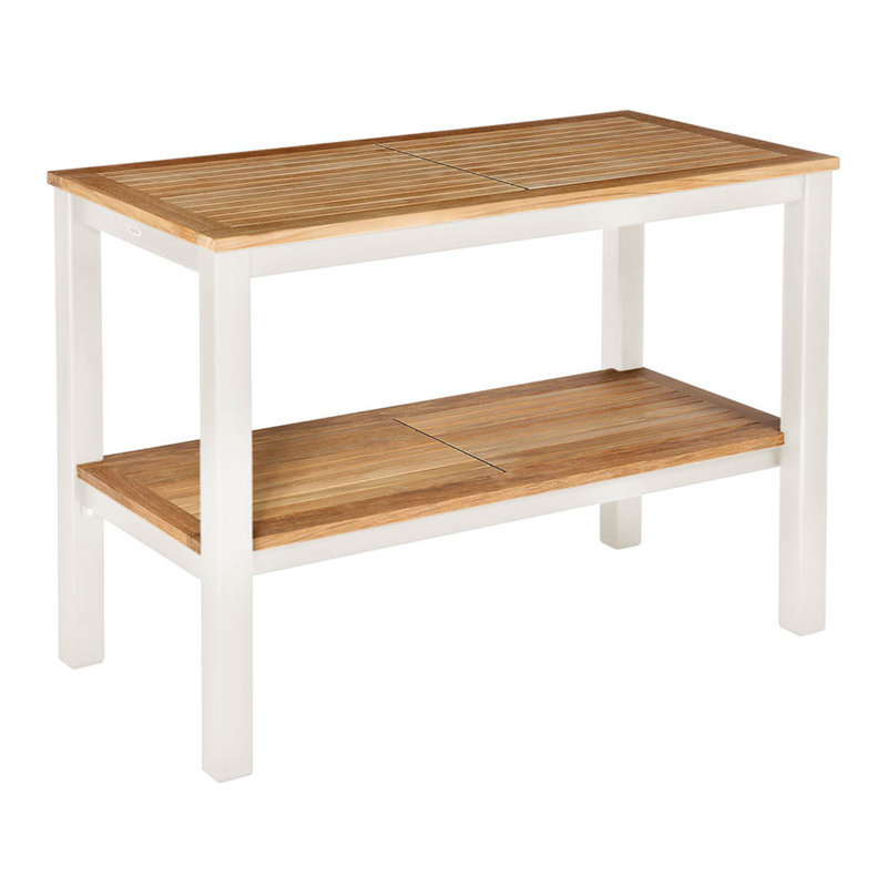 Aura Serving Table, Arctic White