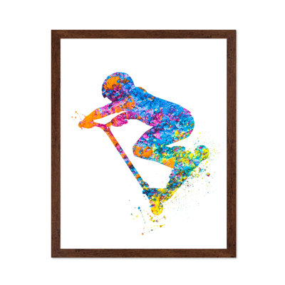 Watercolor Scooter