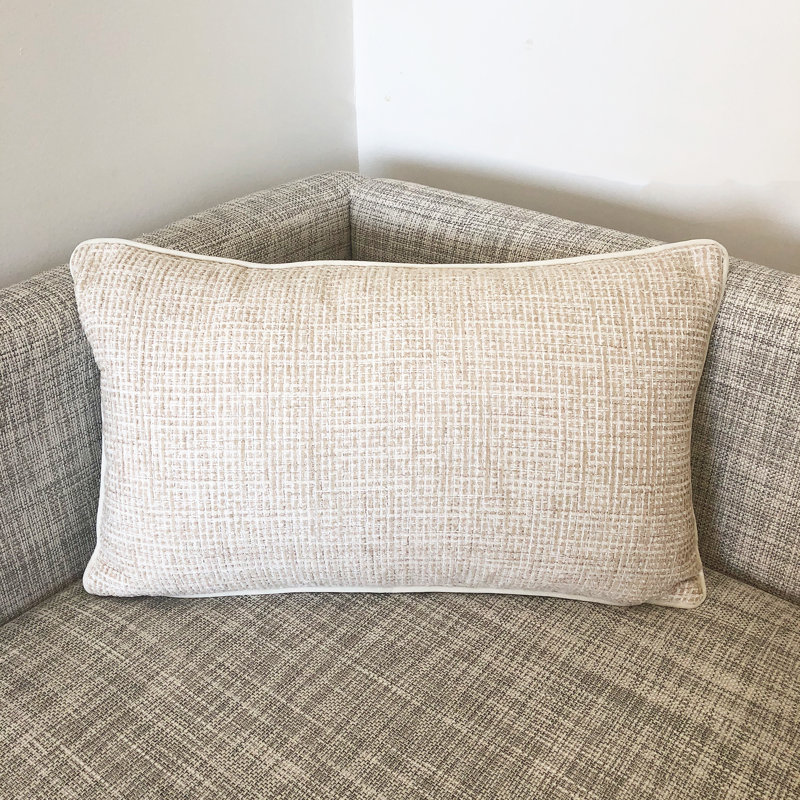 Pelagios Rectangular Pillow Cover & Insert, Cream