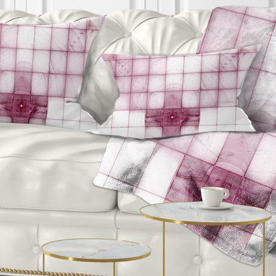 Chauve-souris mauve sur écran Rader - Coussin décoratif imprimé abstrait