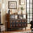 Black&Walnut Solid Wood Sideboard