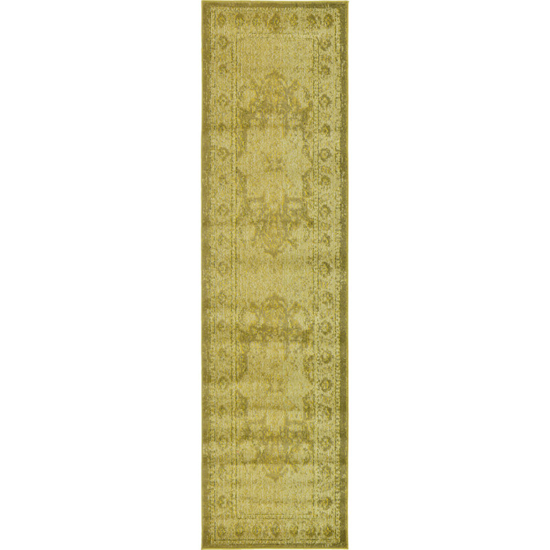 Tapis beige Eddins, Tapis de couloir 2 pi 7 po x 10 pi