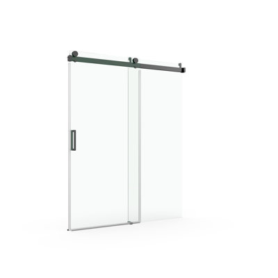 56" - 60" W X 76" H Frameless Soft-Closing Single Sliding Shower Door