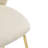 Indoor Upholstered Bar Stool, Beige Fabric With Metal Frame, Set Of 2