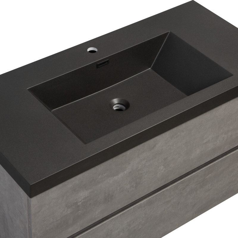Bathroom Vanity with Resin Basin