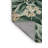 Machine Washable Botanical Green Area Rug-1647305691
