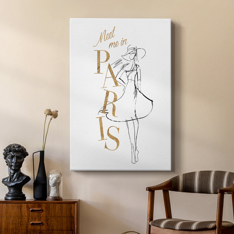 Paris modèle I - galerie Cavas tendue sur mesure, H 18 po x l 12 po