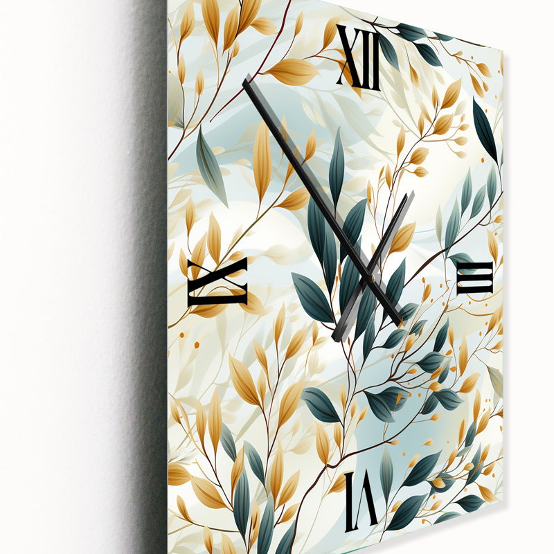 Jasma - Horloge murale florale, Moyen