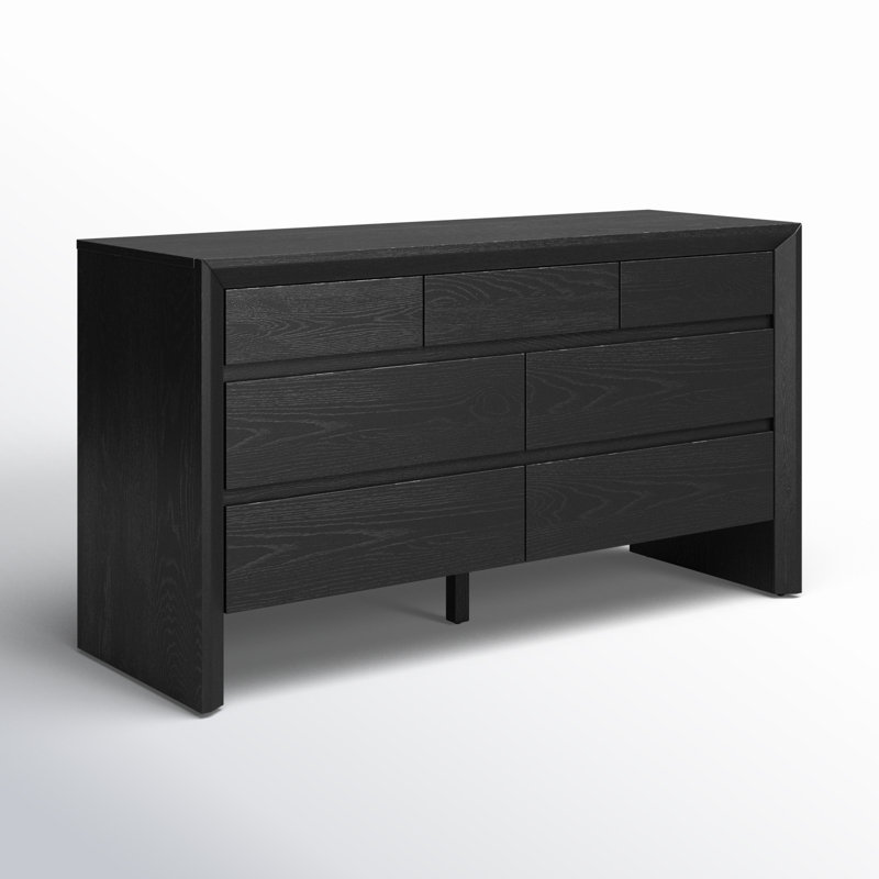 Wyat 7 Drawer Dresser, Black