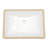 21.5"x15" White Ceramic Rectangular Undermount Bathroom Sink with Overflow