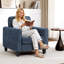 Chaises d'appoint Mid-Century avec dossier large-1186122523