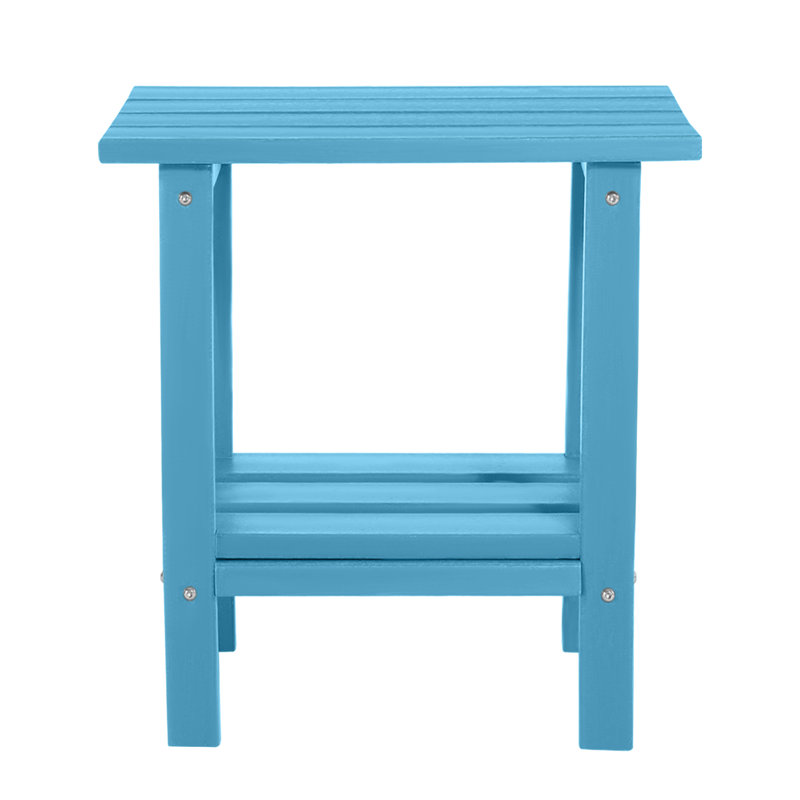 Adirondack Side Table Outdoor Weather Resistant Side Table, Teal