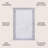 Mariques Classic 2-Stripe Border Washable White/Gray Rug-456249792