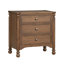 Lit tapissier Camellia et deux tables de chevet-131562503-131562505