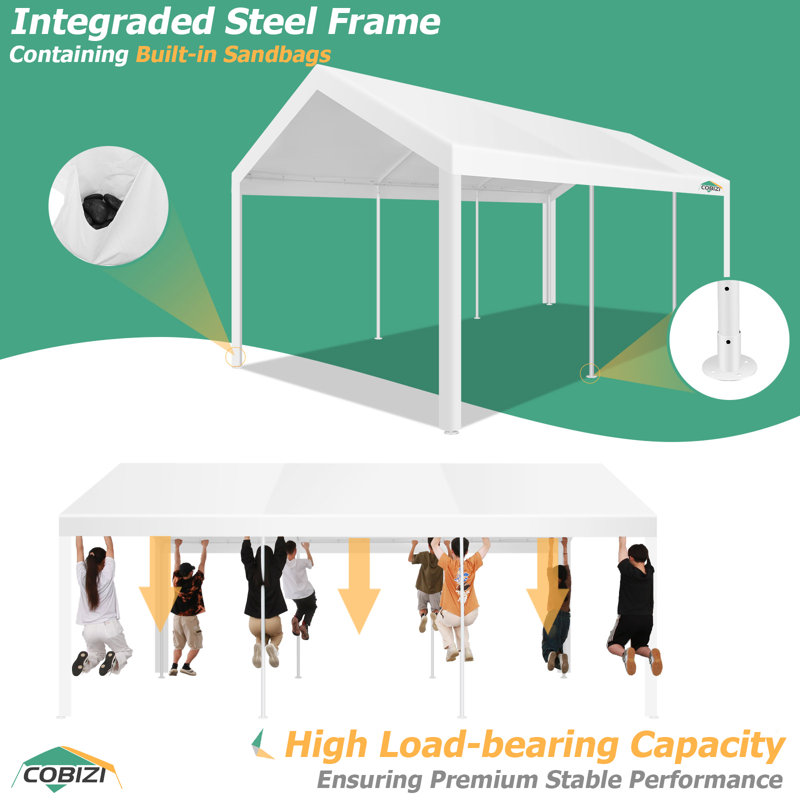 3 x 6m Metal Canopy