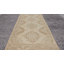 Tapis de couloir unique en laine noué à la main de style années 1960 de 4 pi 8 po x 12 pi 3 po beige / gris