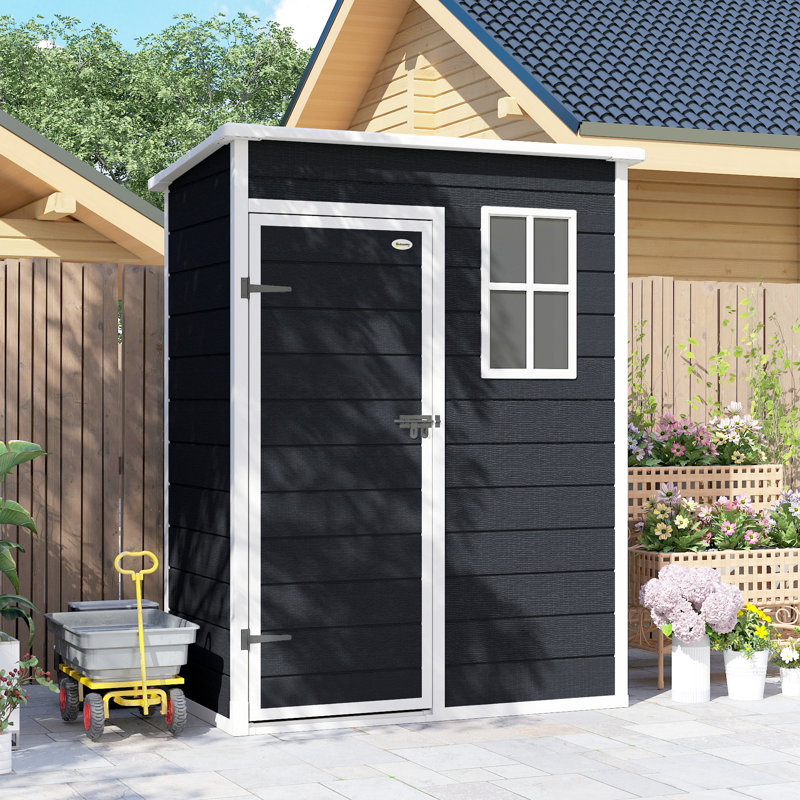 Garden Storage Shed, Black