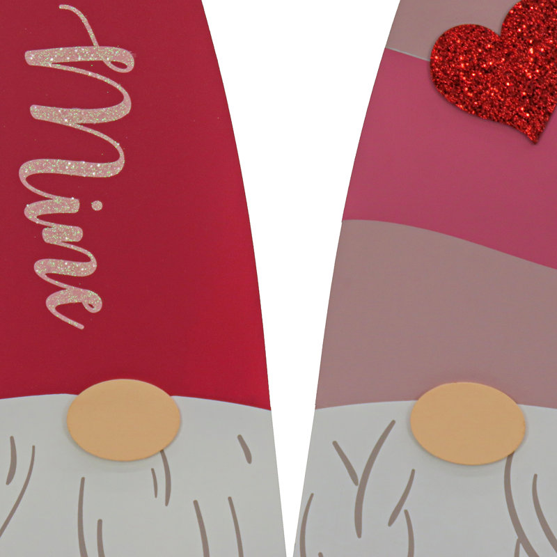 Décoration de couple de gnomes de la Saint-Valentin