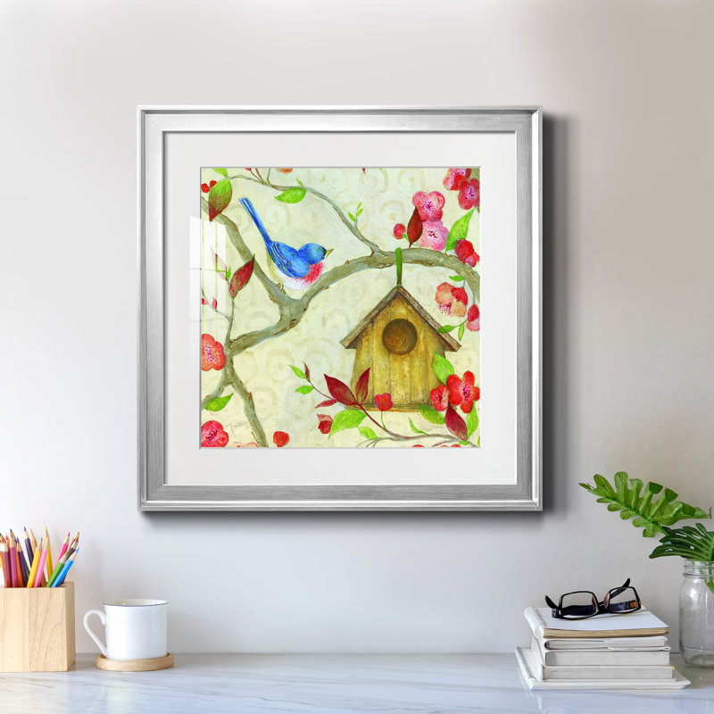 Nature ludique 2 - Tableau encadré en verre, grand format, idéal pour le salon, H 22,5 po x l 22,5 po x P 1,5 po