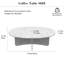 Table basse 37,8 po
