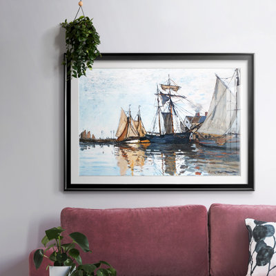 " Boats In The Port Of Honfleur, 1866 "