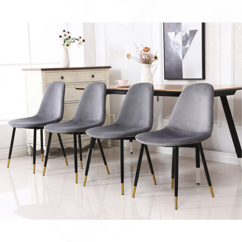 Chaises de salle à manger Lassan, Gris