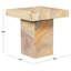 Table d'appoint carrée en marbre Jocelina
