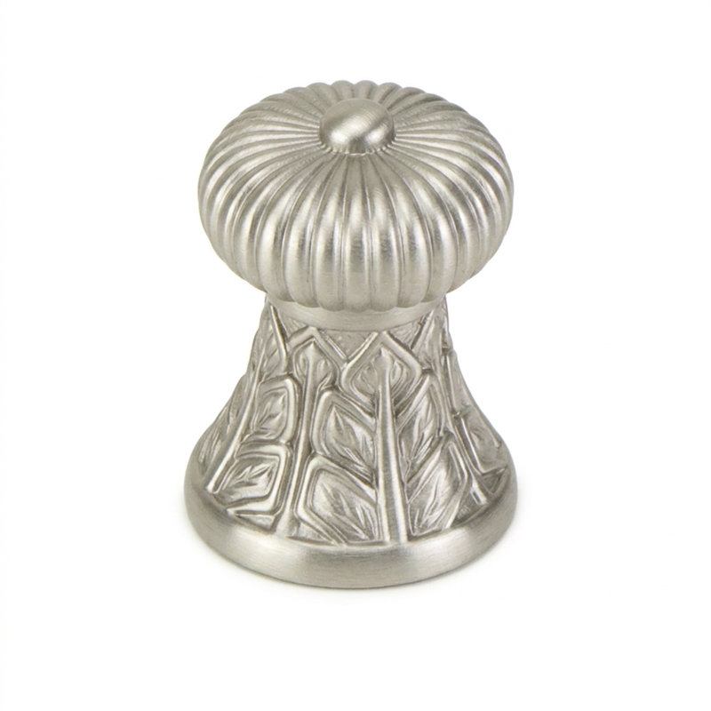 HAMPTON MINI KNOB; MATTE BLACK FINISH, Brushed Nickel