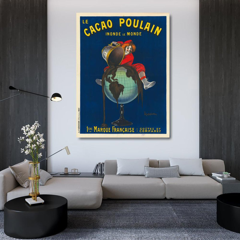 «The Cocoa Foal» par Leonetto Cappiello, reproduction d'art sur toile tendue, H 48 po x l 33 po