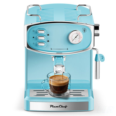 Professional 20 Bar Espresso Machine with Milk Frother, Large Water Tank, and Low Noise Operation for Home Use