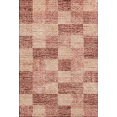 Premium Machine Washable Krause AMF1139 Geometric Rug