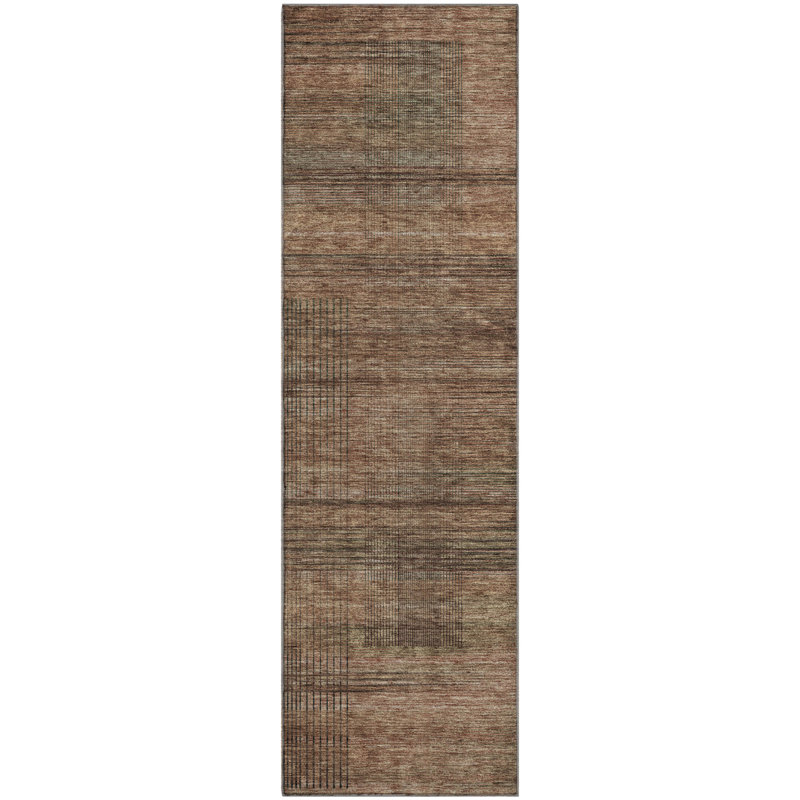 Premium Machine Washable Prisco Paprika Rug, Runner 2'3" x 7'6"