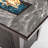 42Inch Rattan Fire Pit Table With Ceramic Tile Tabletop