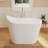 Fslefay 43'' Freestanding Bathtub Surface Deep Soaking Tubs