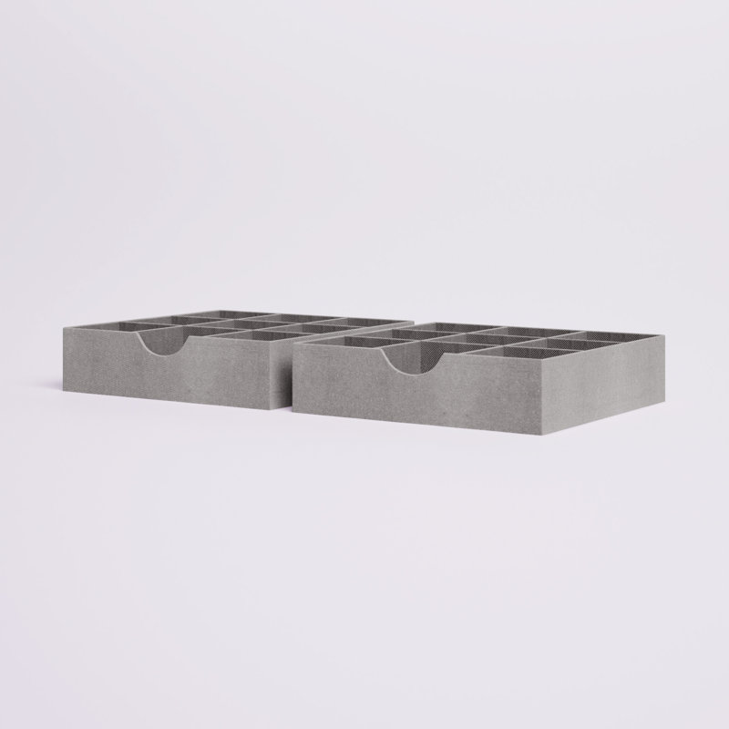 Kinney 3" H x 12" W x 12" D Drawer Organizer