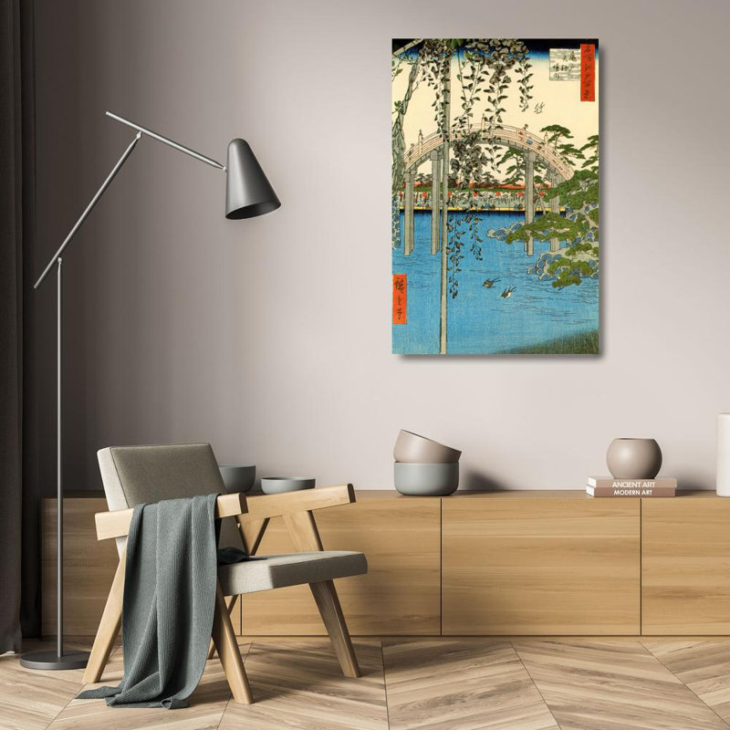 Pont japonais Hiroshige, H 24 po x l 16 po