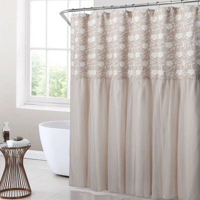 Rideau de douche Jacquard Floral