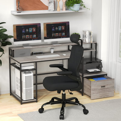 66'' Computer Desk With Office Chair