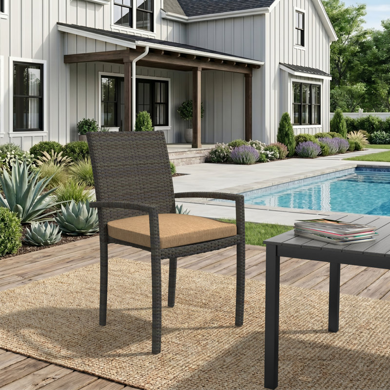 Dining ChairSeat Pad Replacement Cushion – 17.5L x 18.5W x 2D, Canvas Canvas Sunbrella® Canvas