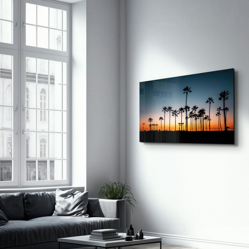 Elegant Tempered Glass Wall Art Painting, 13.8 x 21.7 inches | 100% Tempered Glass, Thickness: 0.16 inches | UV Printed for Vibrant Colors | Perfect for Home Decor, Living Room, & Office Spaces